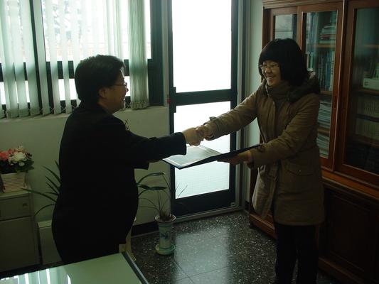 경상대학 동문회장학금 수여식(2008.03.07)